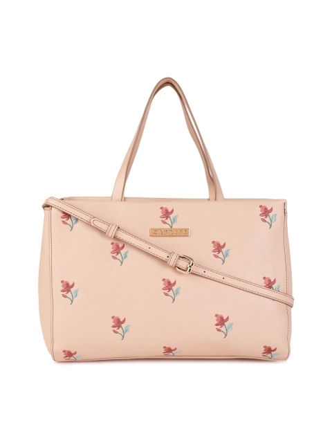 

Caprese Peach-Coloured Embroidered Shoulder Bag