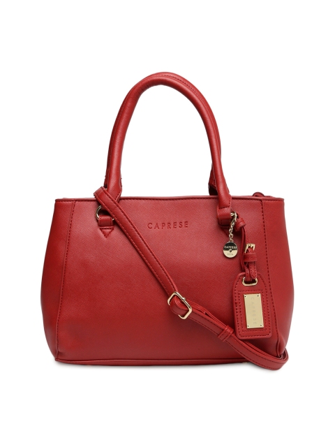 

Caprese Red Solid Handheld Bag