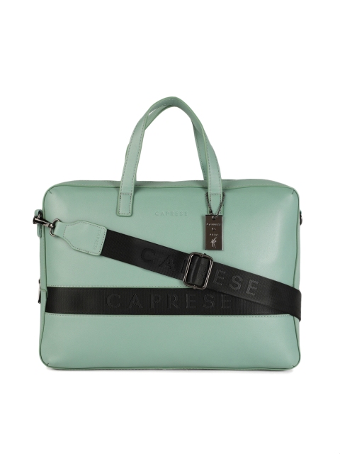 

Caprese Women Green Solid Laptop Bag