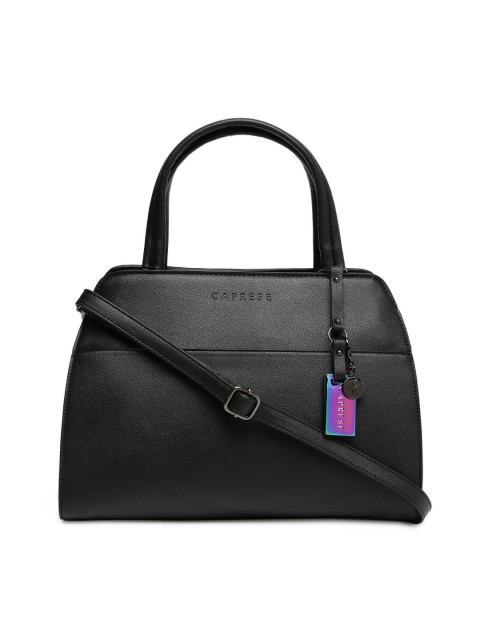 

Caprese Black Solid Handheld Bag