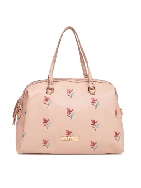

Caprese Peach BLOSSOM Embroidered Handheld Bag
