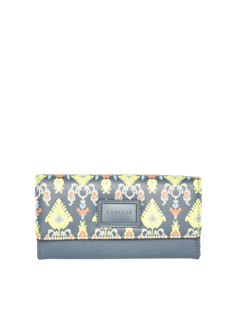 

Caprese Women Grey Printed Two Fold Wallet