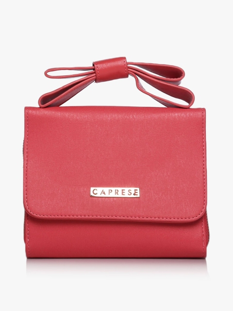 

Caprese Coral Red Small Sling Bag