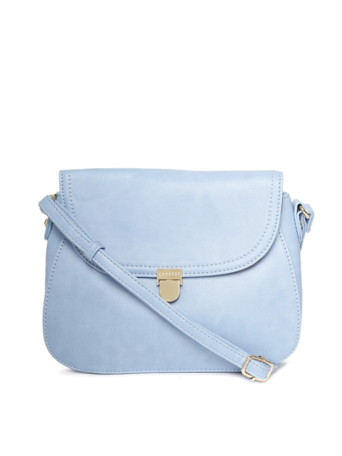 

Caprese Blue Solid Sling Bag