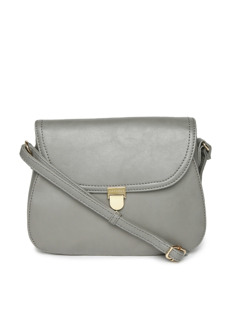 

Caprese Grey Solid Sling Bag