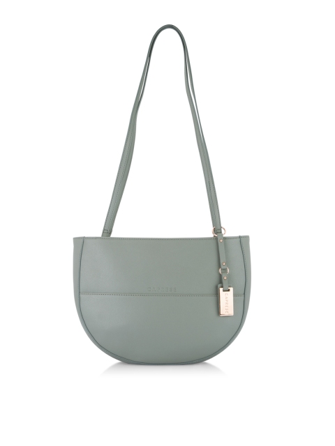 

Caprese Women Grey Solid Sling Bag