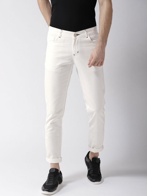 

Hubberholme Men White Slim Fit Mid-Rise Clean Look Jeans