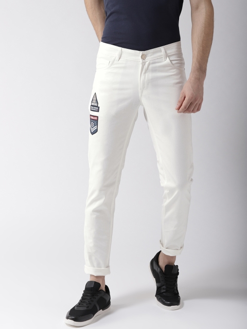 

Hubberholme Men White Slim Fit Mid-Rise Clean Look Jeans