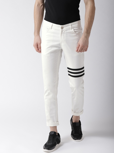 

Hubberholme Men White Slim Fit Mid-Rise Clean Look Jeans