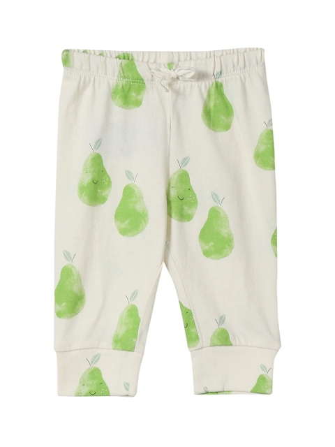 

GAP Baby Boys Green & White Organic Fruit Banded Track Pant