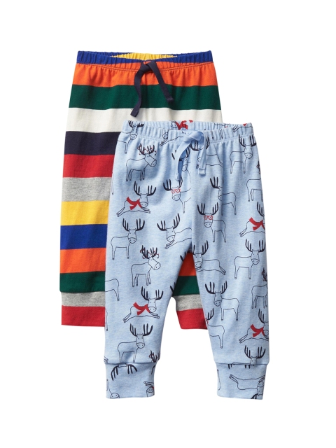 

GAP Baby Boys Multi-Coloured Bright Stripes Track Pant - Pack of 2