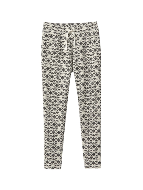 

GAP Girls Grey & White Diamond Jacquard Track Pant