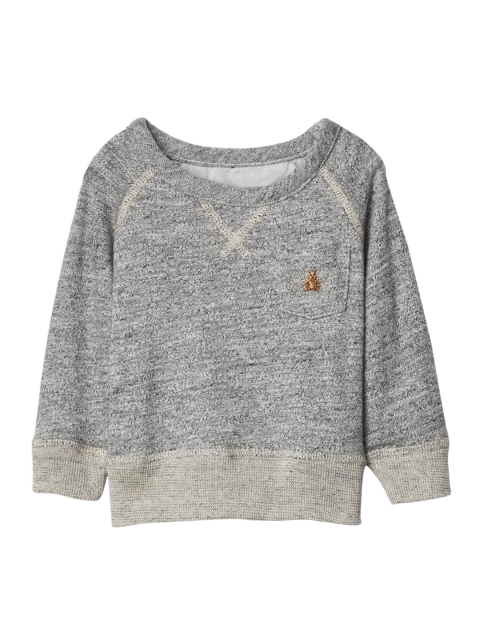 

GAP Baby Boys Grey Larson Marl Pullover