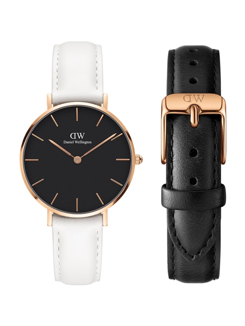 

Daniel wellington Unisex Petite Bondi 32mm Watch & Classic Sheffield Strap Watch Gift Set DW00500274, Black