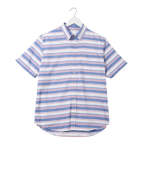 

GAP Men Multi-Coloured Oxford Short Sleeve Shirt In Stretch