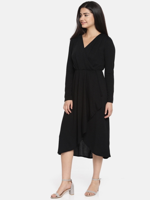 

Vero Moda Women Black Self Design A-line Dress