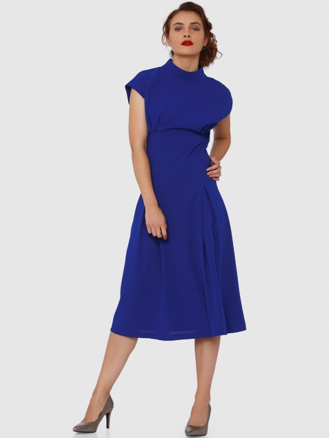 

Vero Moda Women Blue A-Line Midi Dress