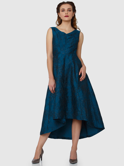 

Vero Moda Women Blue Fit and Flare Dress