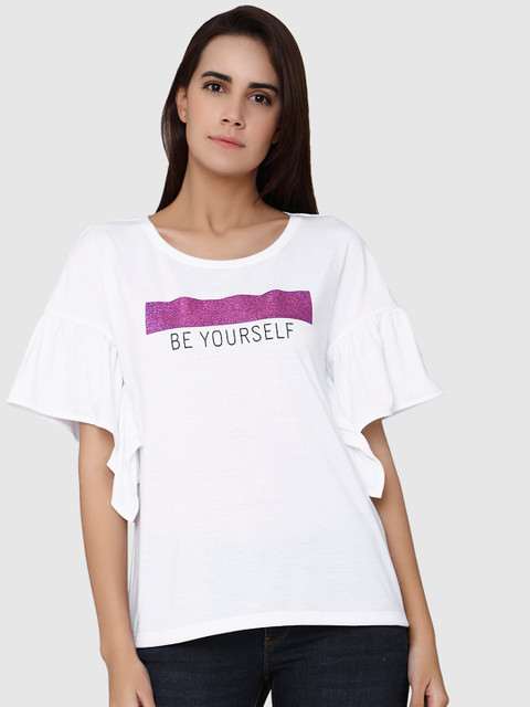 

Vero Moda Women White Printed Top