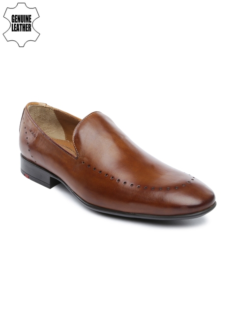 

Ruosh Wedding Men Tan Brown Leather Shoes