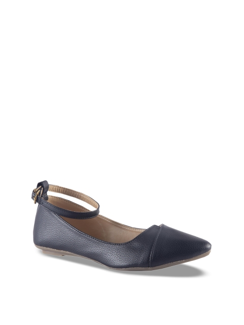 

MSC Women Black Solid Synthetic Ballerinas