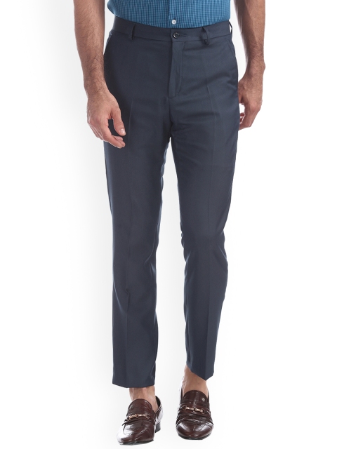 

Arrow Men Blue Tapered Fit Solid Regular Trousers