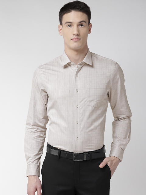 

Arrow Men Off-White Slim Fit Checked Casual Shirt