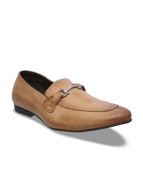 

Franco Leone Men Beige Solid Formal Loafers