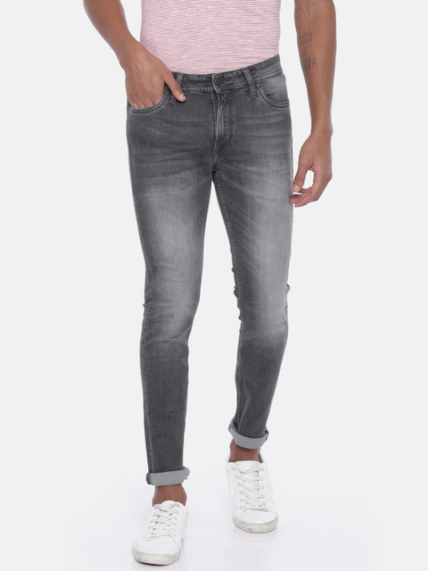 

Jack & Jones Men Grey Slim Fit Low-Rise Clean Look Stretchable Jeans