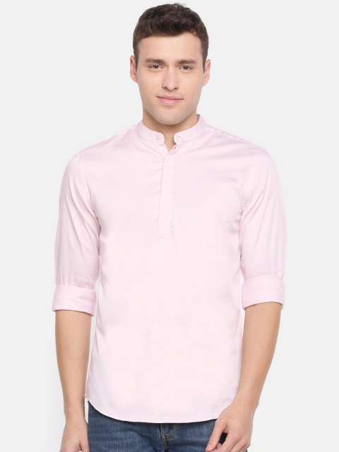 

Jack & Jones Men Pink Slim Fit Solid Casual Shirt