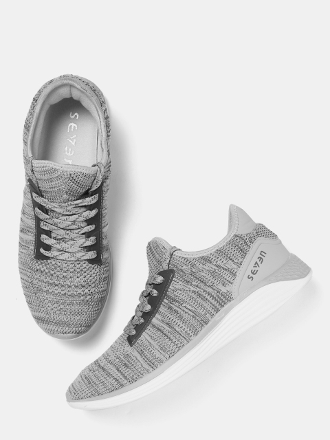 

SEVEN by MS Dhoni Men Grey Walking Shoes