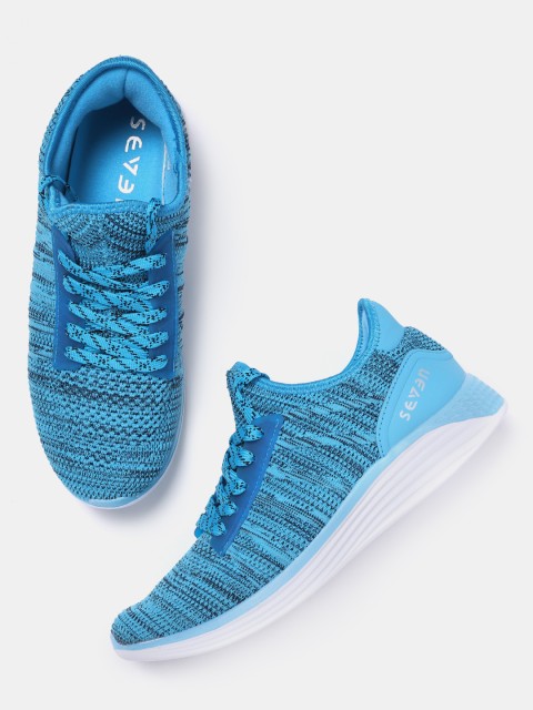 

SEVEN by MS Dhoni Men Blue Running Shoes