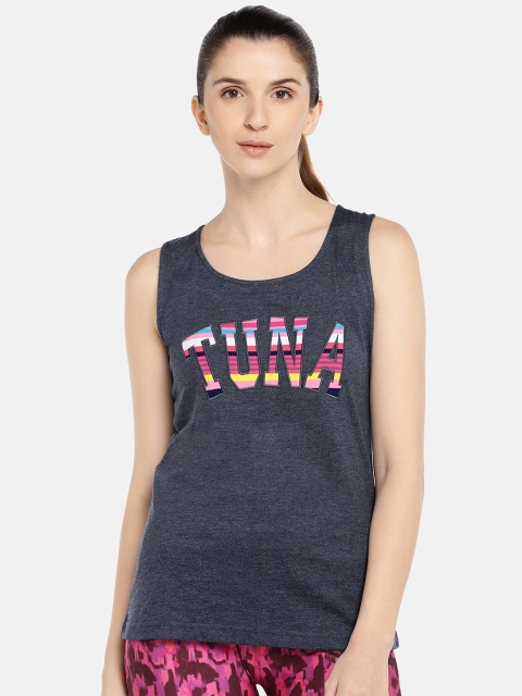 

Tuna London Women Grey Printed Top