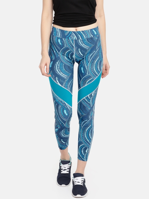 

Tuna London Women Blue Printed Tights