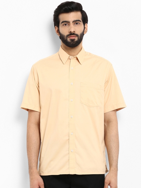 

ColorPlus Men Beige Regular Fit Solid Casual Shirt