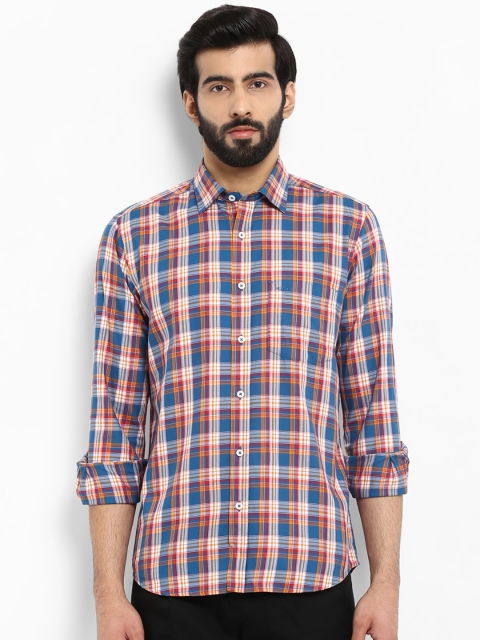 

ColorPlus Men Multicoloured Slim Fit Checked Casual Shirt, Multi