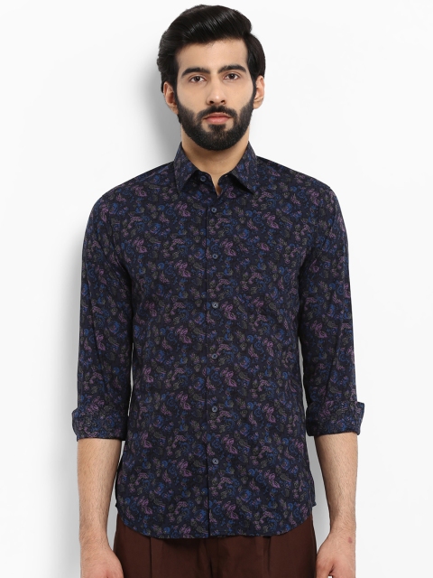 

ColorPlus Men Blue Regular Fit Printed Casual Shirt