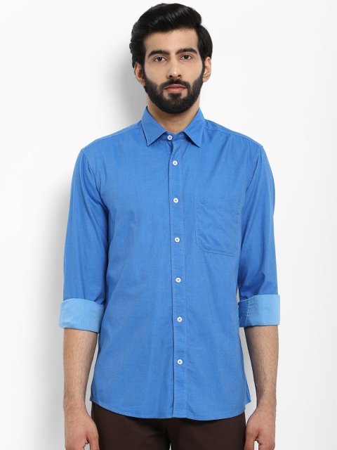 

ColorPlus Men Blue Slim Fit Solid Casual Shirt