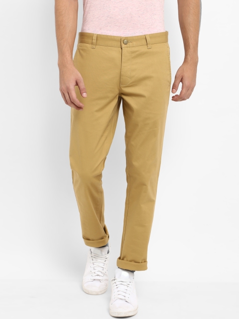 

Parx Men Khaki Slim Fit Solid Regular Trousers