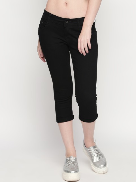

High Star Women Black Slim Fit High-Rise Clean Look Stretchable Jeans