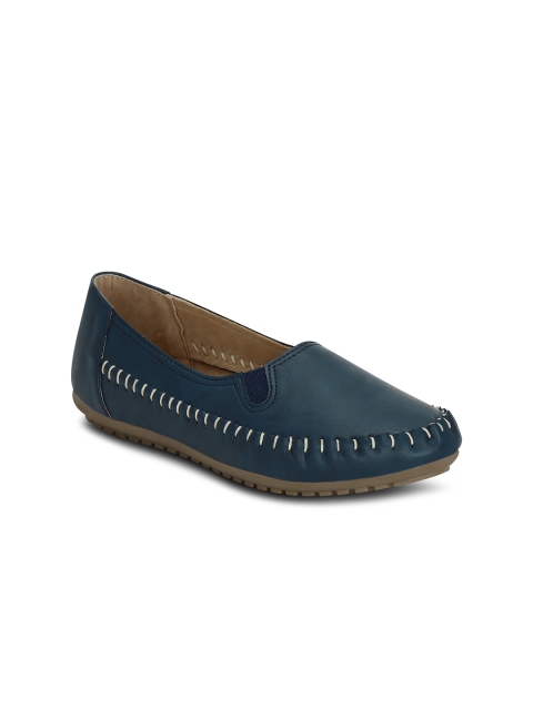 

Get Glamr Women Teal Solid Synthetic Ballerinas