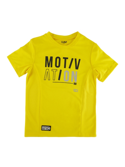 

Ajile by Pantaloons Boys Yellow Printed Round Neck T-shirt