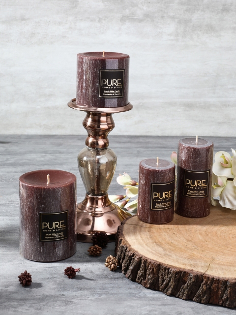 

Pure Home and Living Set of 2 Brown Candles