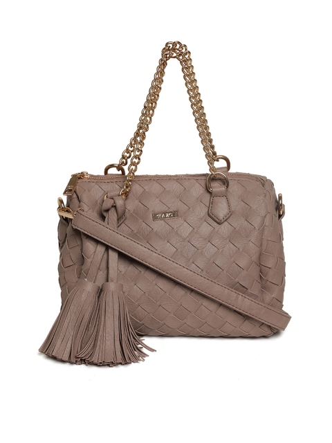 

Kazo Brown Textured Handheld Bag