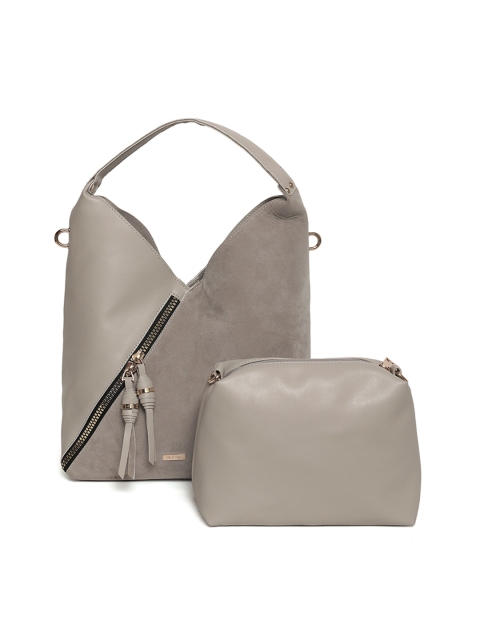 

Kazo Beige Solid Handheld Bag