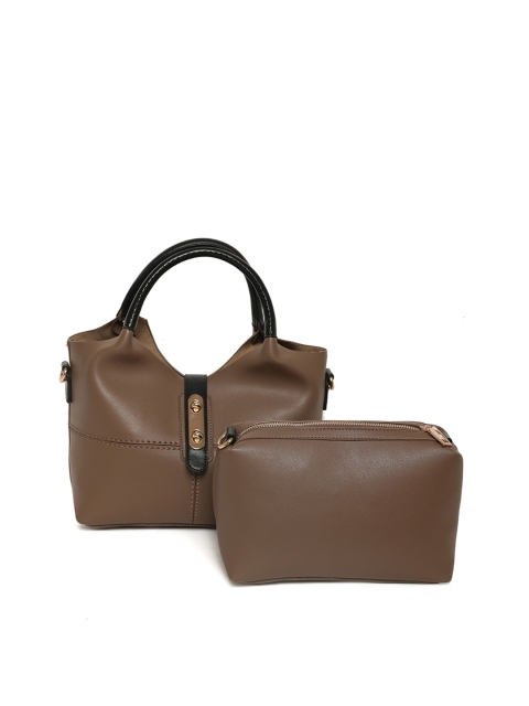 

Kazo Brown Solid Handheld Bag