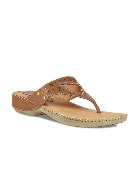 

Rocia Women Brown Textured Open Toe Flats