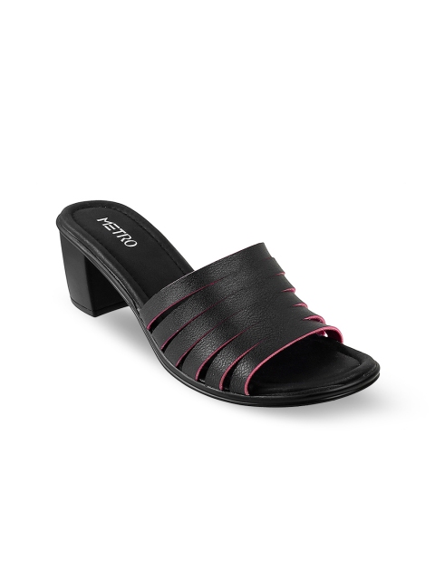 

Metro Women Black Solid Heels