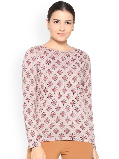 

Allen Solly Woman Pink Printed Top