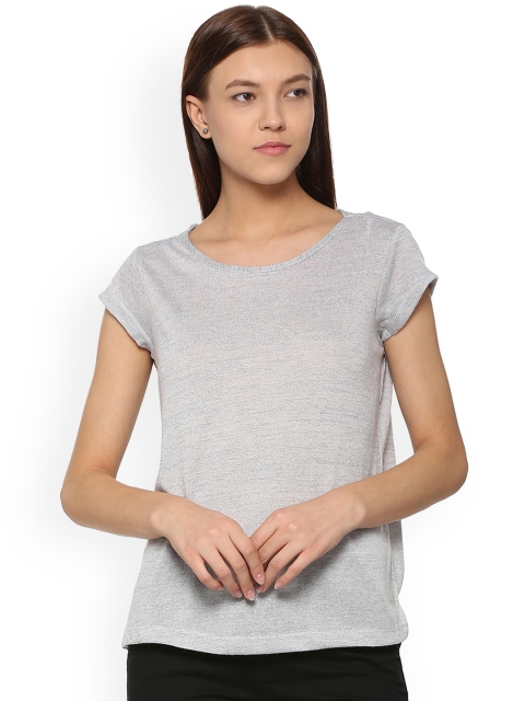 

Allen Solly Woman Grey Solid Top